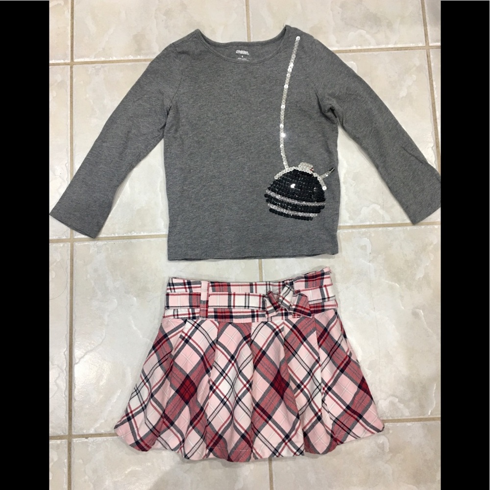 Gymboree Outfit pleated skirt and top